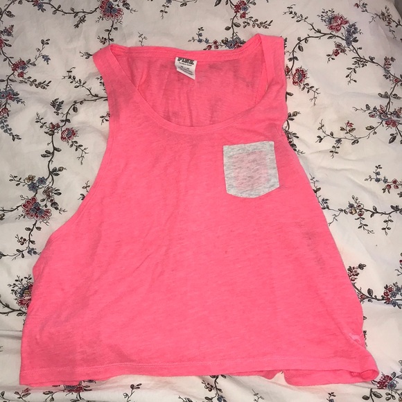 VS Pink Muscle Pocket Tee - Picture 1 of 1